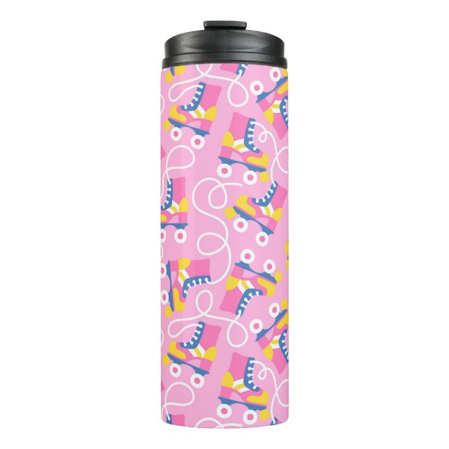Retro Roller Skating  Thermal Tumbler (Front)