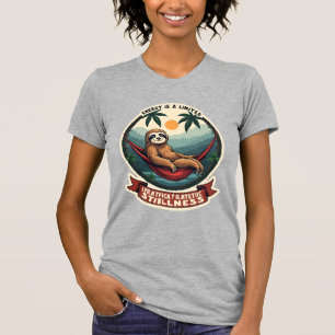Retro Roller Sloth Vintage Skating Vector Art T-Shirt