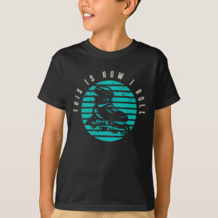 Retro Rollerblades Skater Sport Inline Skating T-Shirt