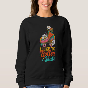Retro Rollerskates 80's Derby Roller Skating for T Sweatshirt