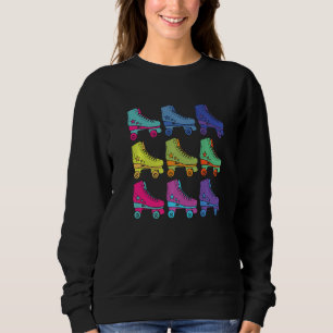 Retro Rollerskates 80's Derby Roller Skating for T Sweatshirt