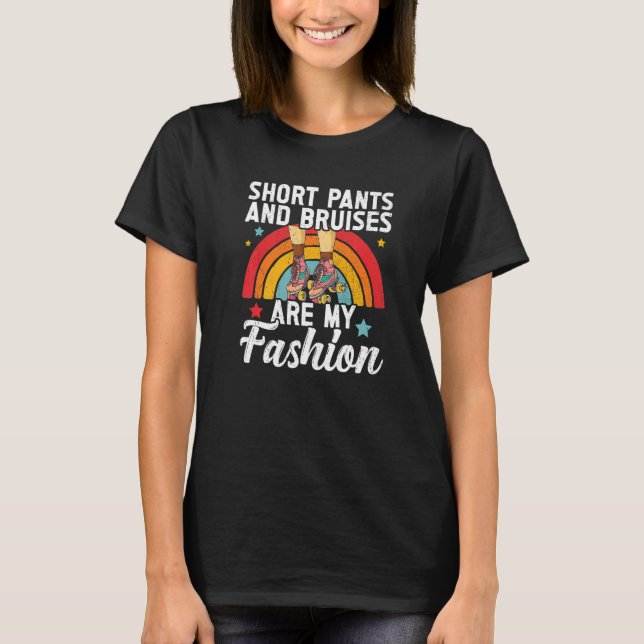 Retro Rollerskates 80's Derby Roller Skating for T T-Shirt (Front)