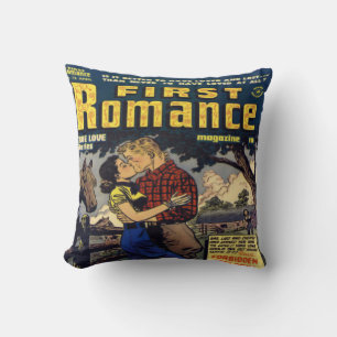 Retro Romance Comic Book Decorative Throw Pillows