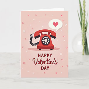 Retro Romance Valentines Day Card