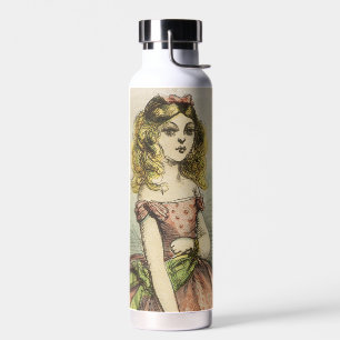 Retro Romantic Valentine's Day Card, 19th century Water Bottle