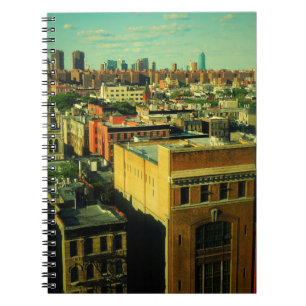 Retro Rooftops NYC altered photo notebook
