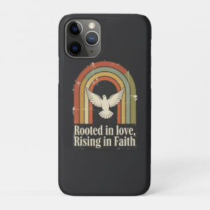 Retro rooted and rising faith design iPhone 11 pro case