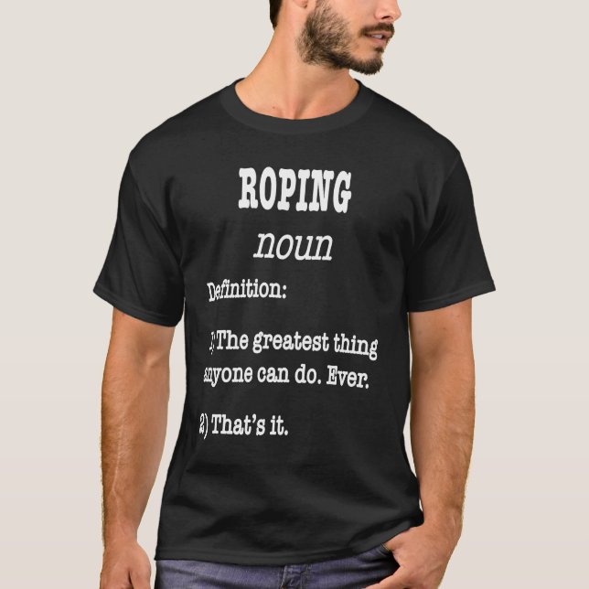 Retro Roping  Fake Definition For Horse Riders T-Shirt (Front)