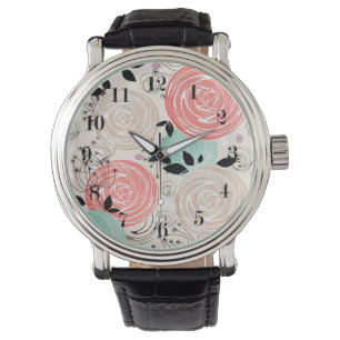 Retro, roses watch
