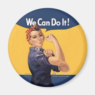 Retro Rosie We Can Do It Magnet