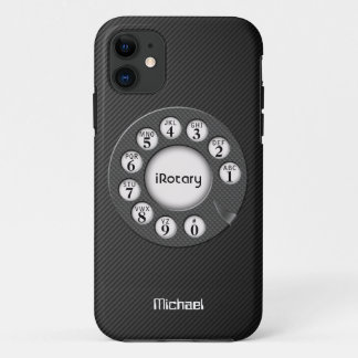 Retro Rotary Carbon Fibre Case
