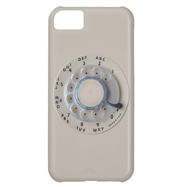 Retro Rotary Phone Dial Case-Mate iPhone Case (Back)