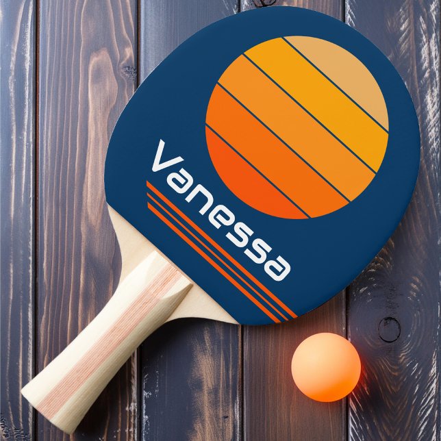 Retro Rotation Blue Loop Ping Pong Paddle (Creator Uploaded)