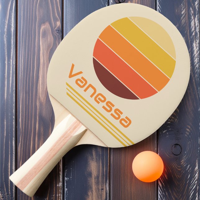 Retro Rotation Striped Ping Pong Paddle (Creator Uploaded)