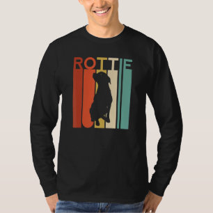 Retro Rottweiler Dog Rottie Puppy Mum Dad Vintage T-Shirt