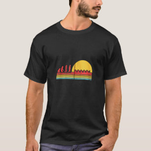 Retro Rowing Evolution Rowboat Paddling Canoeing K T-Shirt