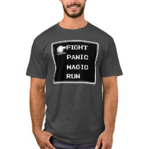 Retro RPG Menu T-Shirt (8-bit)