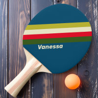 Retro Rugby Striped with Name