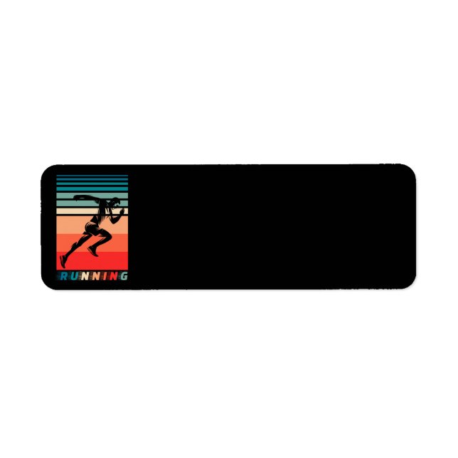 Retro – Running Return Address Label (Front)