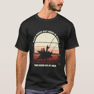 Retro Rush Hour Out Here When Two Rods At Once Fun T-Shirt