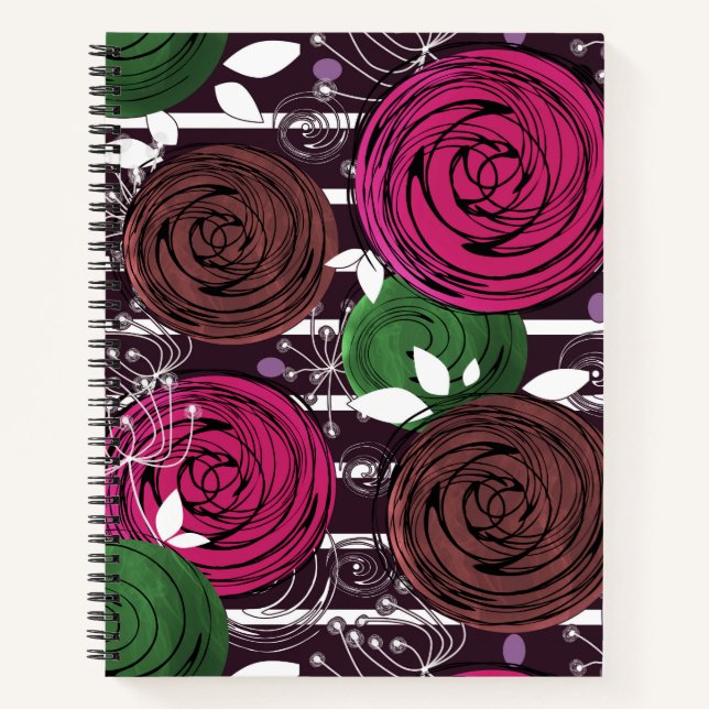 Retro, rustic, folk notebook (Front)