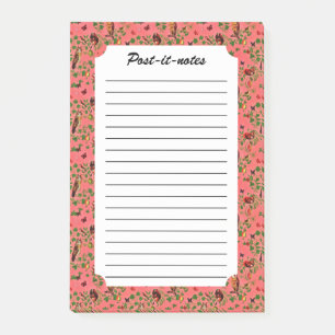 Retro Rustic Greenery Autumn Forest Watercolor Post-it Notes