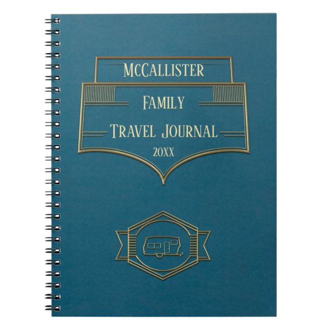 Retro RV Camper Travel Journal (Front)