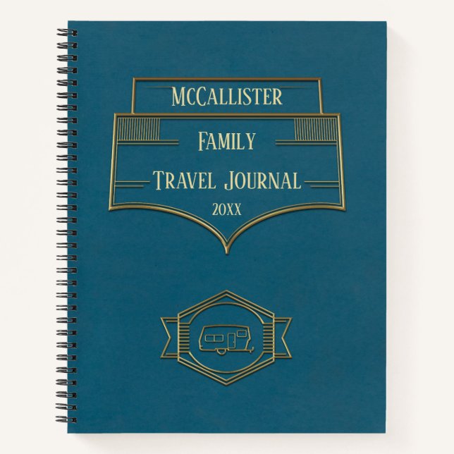 Retro RV Camper Travel Journal (Front)