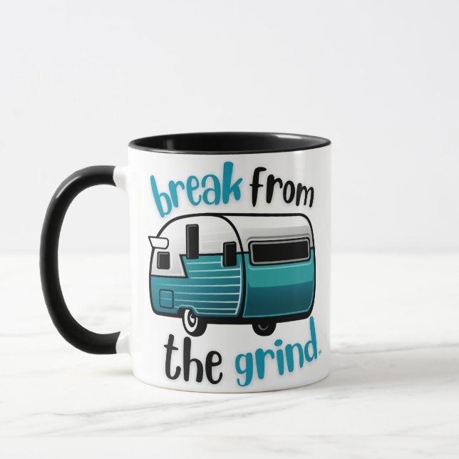 Retro RV Teal BFTG Coffee Mug (Left)