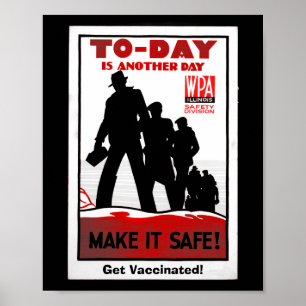 Retro Safety poster/Pro vaccine Poster