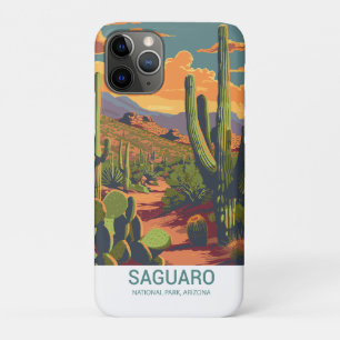 Retro Saguaro Scenic View   iPhone 11 Pro Case