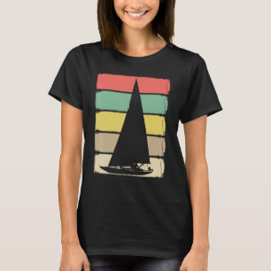 Retro Sailboat Skipper Ship Catamaran Yacht Sail S T-Shirt