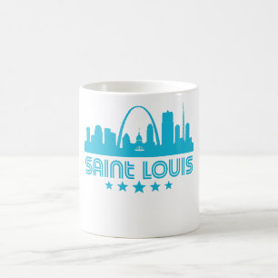 Retro Saint Louis Skyline Coffee Mug