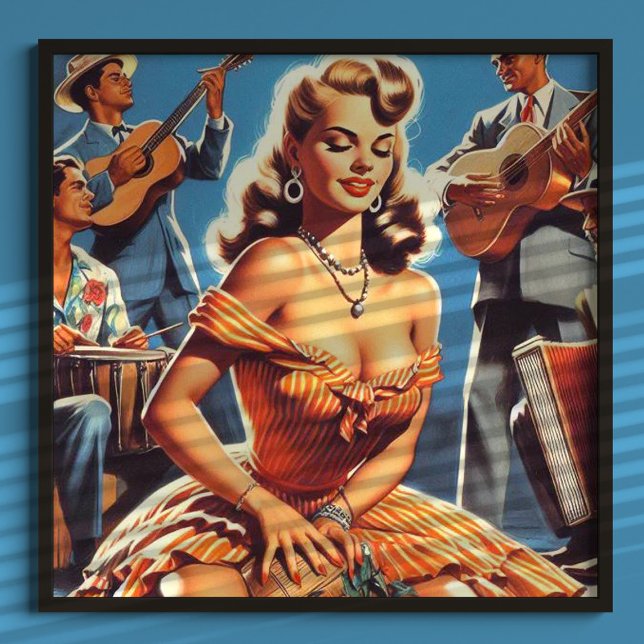 Retro Salsa Pin-up Poster (Creator Uploaded)