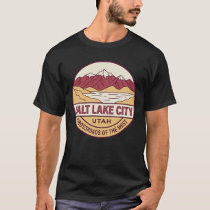 Retro Salt Lake City Utah Vintage Mountain Lake T-Shirt