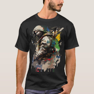 Retro Samurai Warrior Sword Japanese Ninja T-Shirt