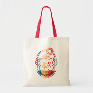 Retro San Antonio Bike Trail. Tote Bag