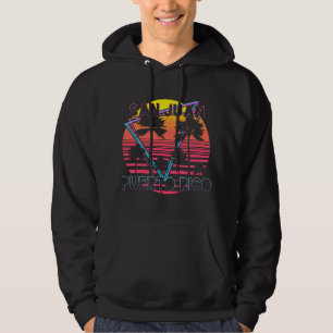 Retro San Juan Puerto Rico Vacation Travel Souveni Hoodie