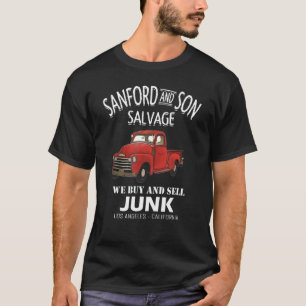 Retro Sanford And Son Salvages Funny Red Car Tee 1