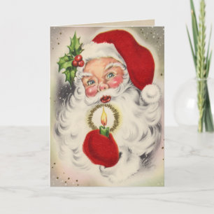 Retro Santa Christmas Card