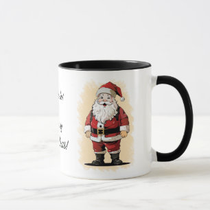 Retro Santa Christmas Mug