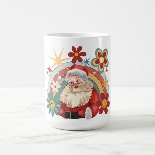 Retro Santa Christmas Mug (Center)