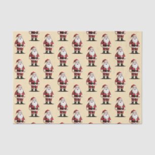 Retro Santa Christmas Tissue Paper