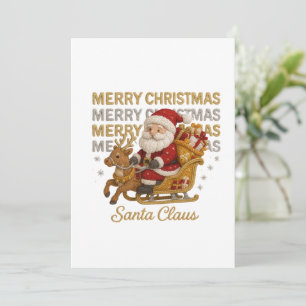 Retro Santa Claus Christmas Vintage Holiday