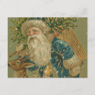 Retro Santa Claus from 1900's Holiday Postcard
