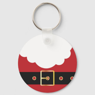 retro santa claus key ring