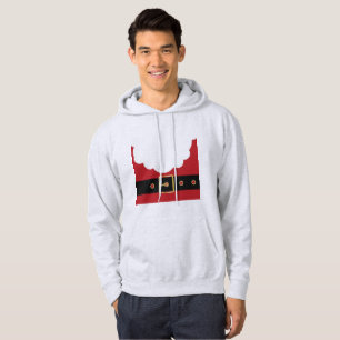 retro santa claus mens hooded hoodie sweatshirt