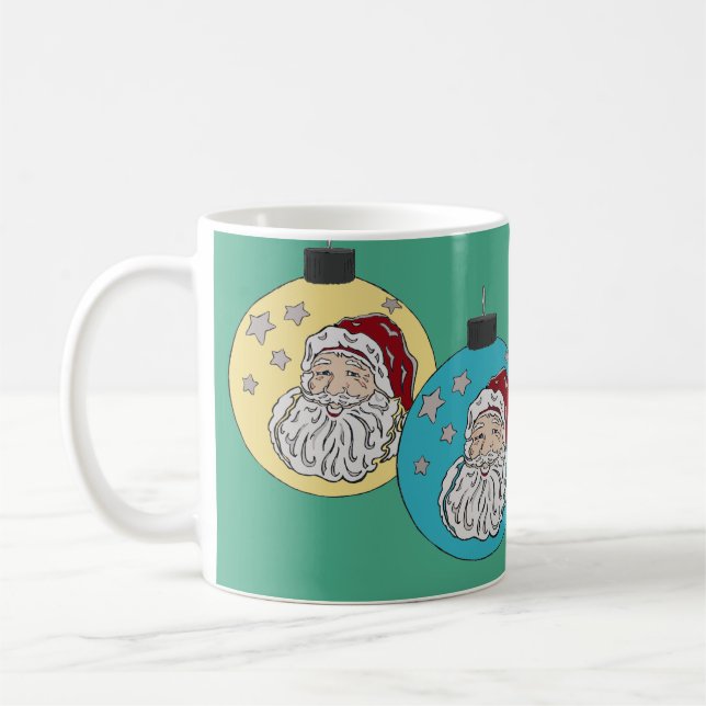 Retro Santa Coffee Mug (Left)