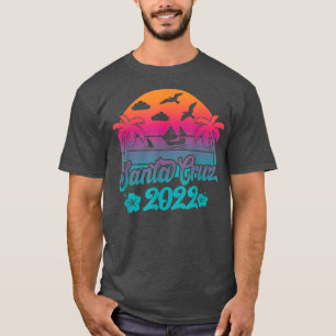 Retro Santa Cruz Beach 2022 Aruba Family Vacation T-Shirt