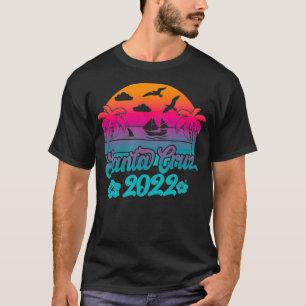 Retro Santa Cruz Beach 2022 Aruba Family Vacation  T-Shirt